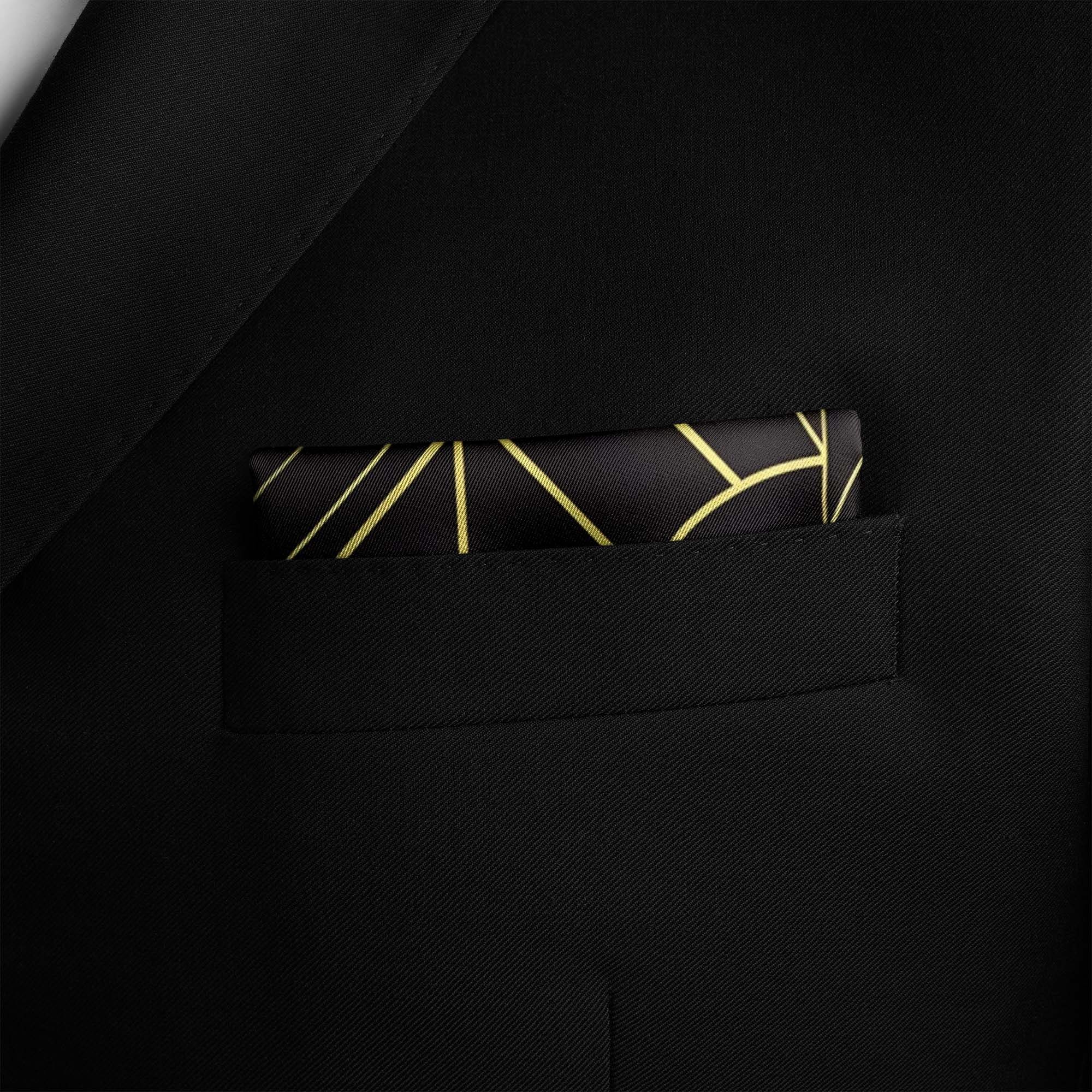 CHIC GOLDEN SILK POCKET SQUARE CHIC GOLDEN SILK POCKET SQUARE