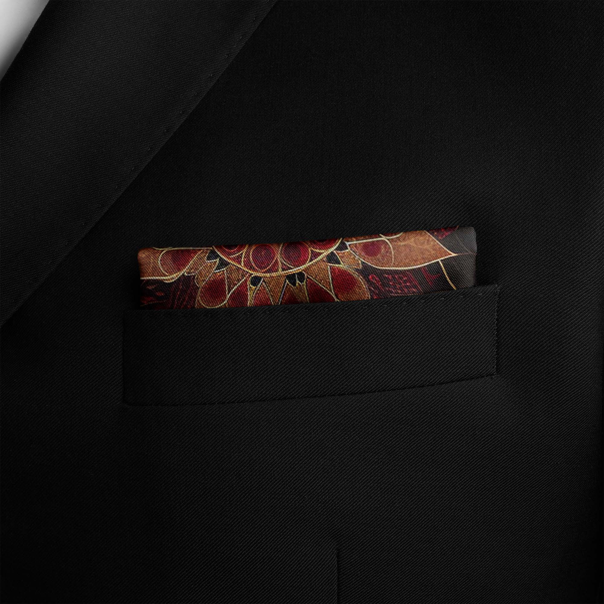 DONNA POBUK SILK POCKET SQUARE DONNA POBUK SILK POCKET SQUARE