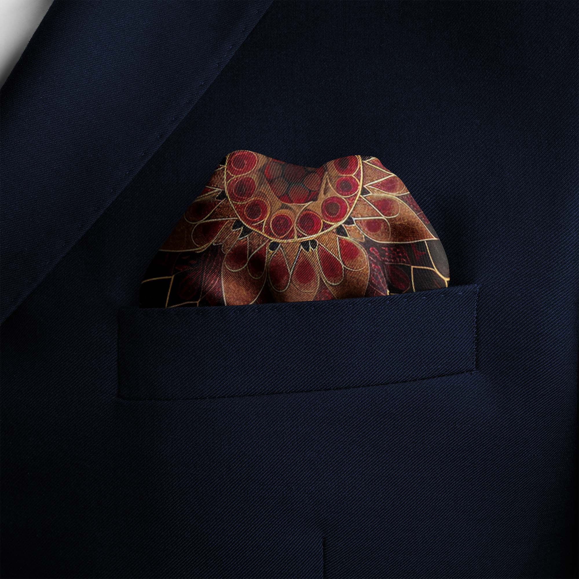 DONNA POBUK SILK POCKET SQUARE DONNA POBUK SILK POCKET SQUARE
