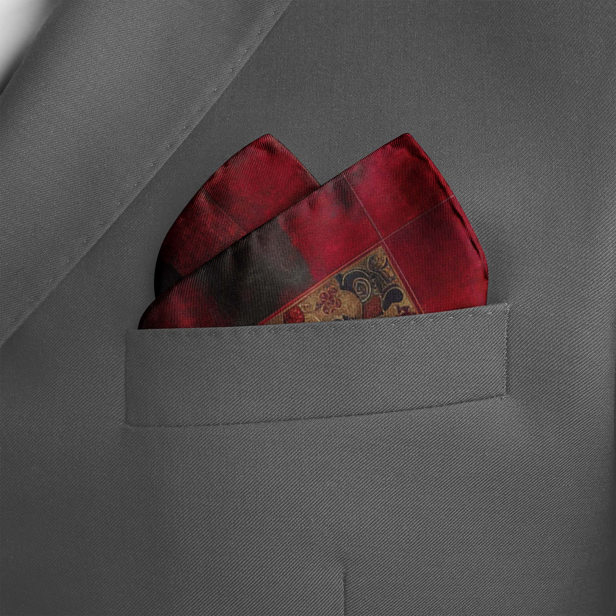DONNA POBUK SILK POCKET SQUARE DONNA POBUK SILK POCKET SQUARE