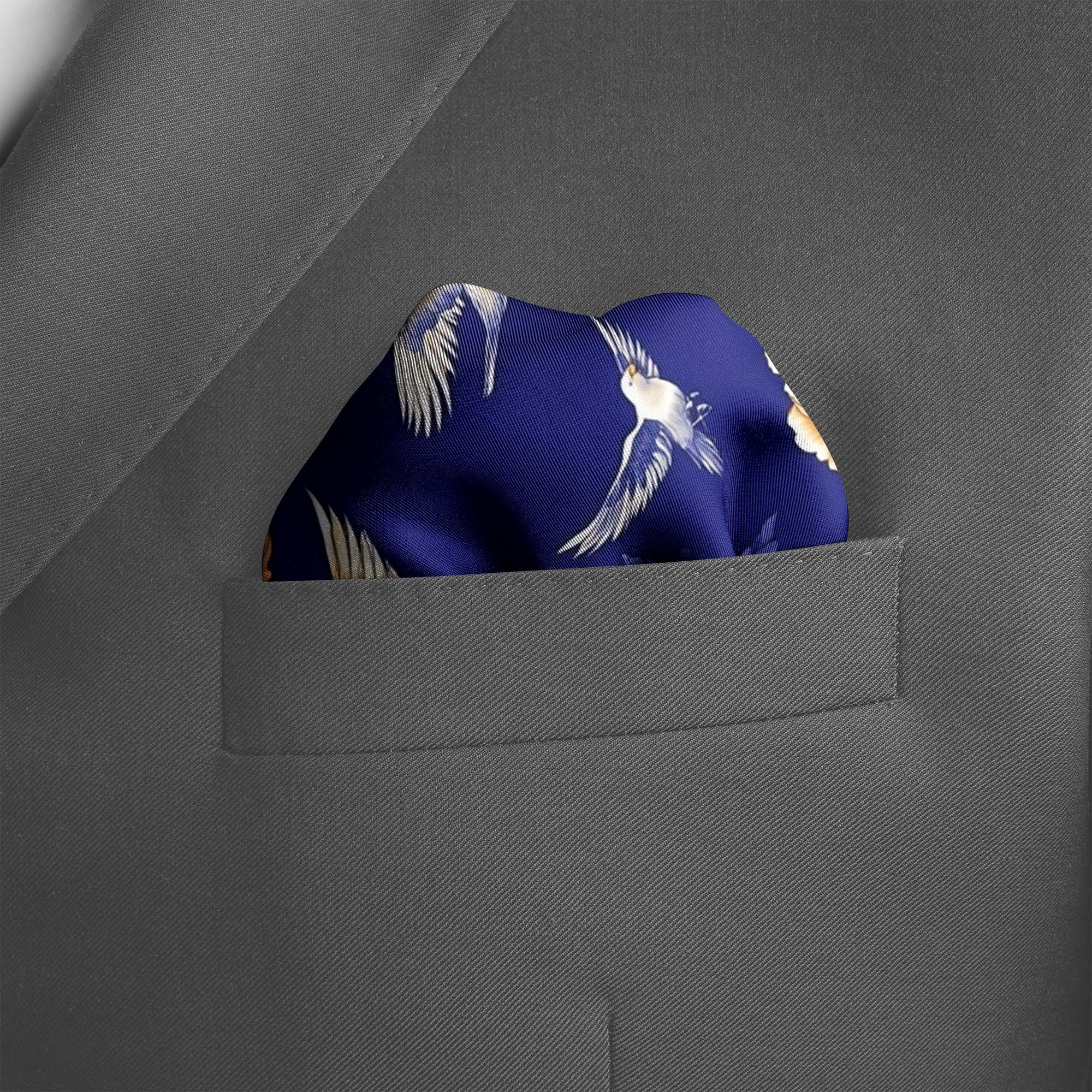 PURPLE AFRICAN SILK POCKET SQUARE PURPLE AFRICAN SILK POCKET SQUARE