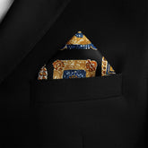 GEOMETRIC ETHNIC SILK POCKET SQUARE