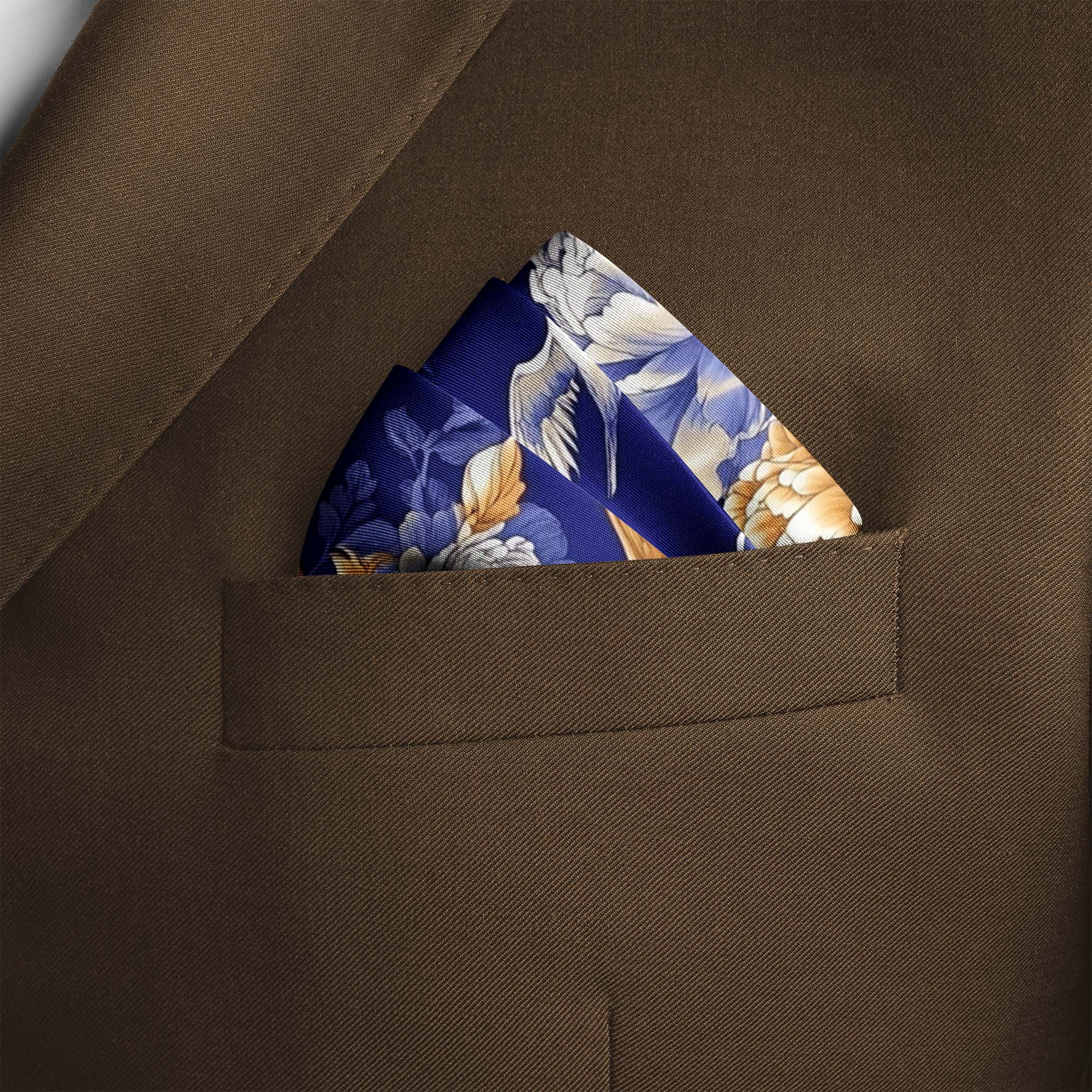 PURPLE AFRICAN SILK POCKET SQUARE PURPLE AFRICAN SILK POCKET SQUARE