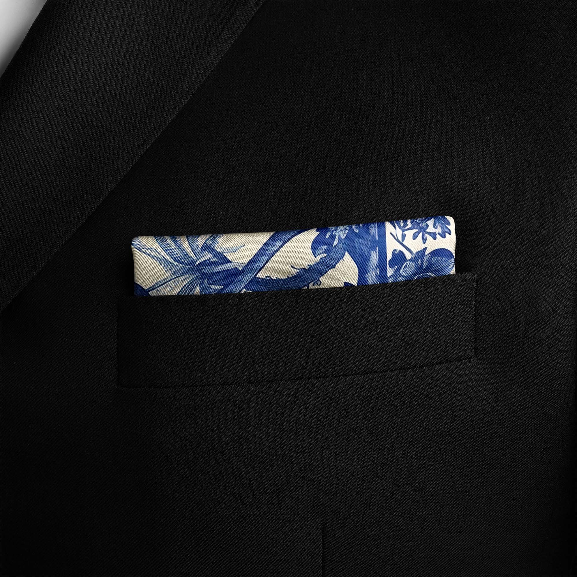 TRADITIONAL CHINESE SILK POCKET SQUARE TRADITIONAL CHINESE SILK POCKET SQUARE