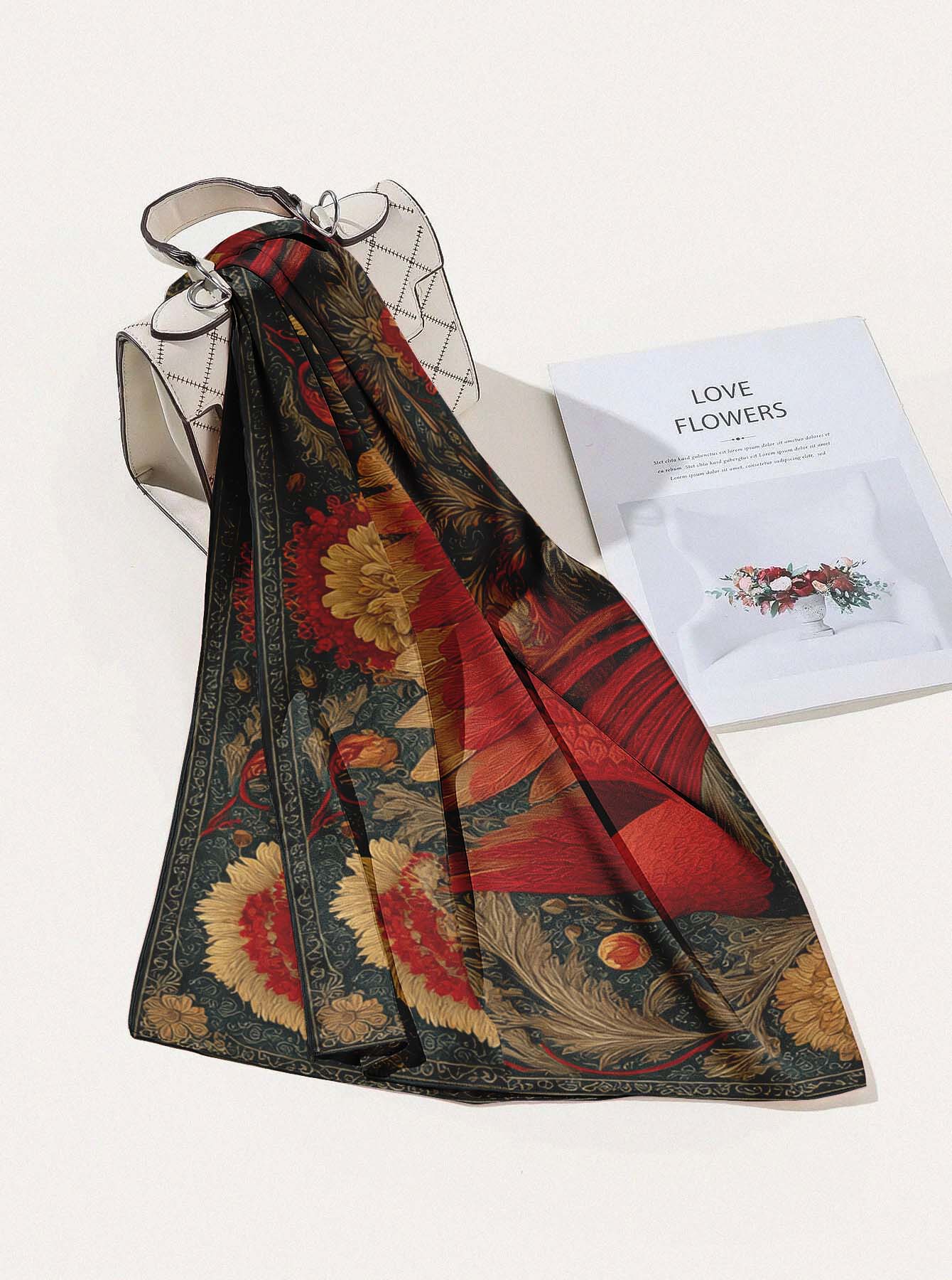 PHOENIX SILK HEAD SCARF PHOENIX SILK HEAD SCARF