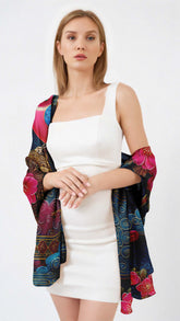 AILYN TUTOR SILK LONG LADIES SCARF