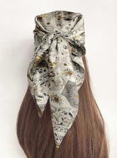 AZTEC OPULENCE SILK HEAD SCARF