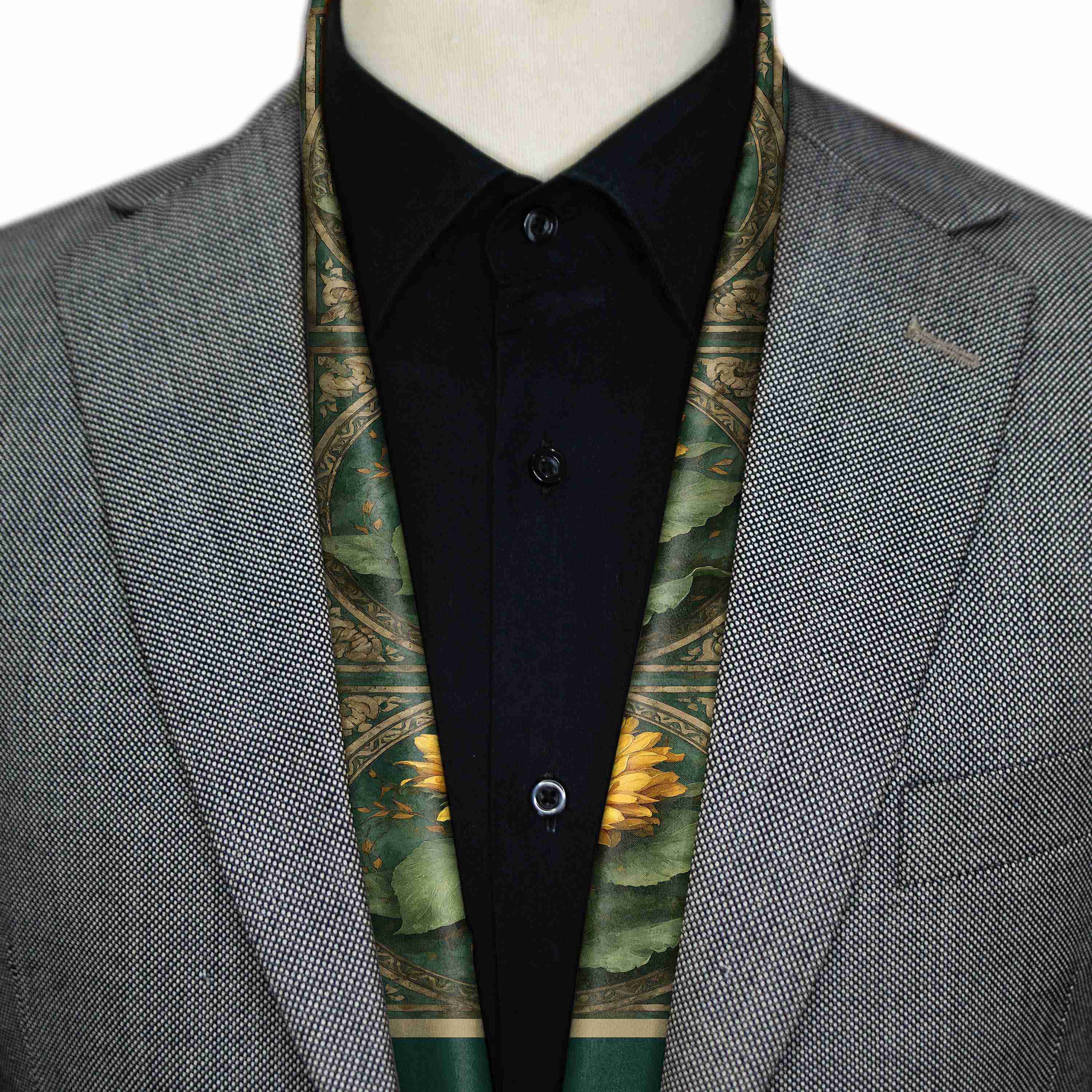SOLEIL SILK MEN SCARF - PREMIUM COLLECTION SOLEIL SILK MEN SCARF - PREMIUM COLLECTION