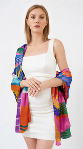 TROPICANA SILK LONG LADIES SCARF