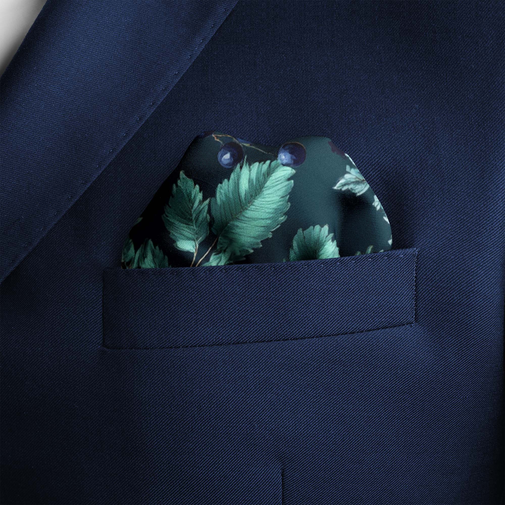 CHINTZ SILK POCKET SQUARE CHINTZ SILK POCKET SQUARE