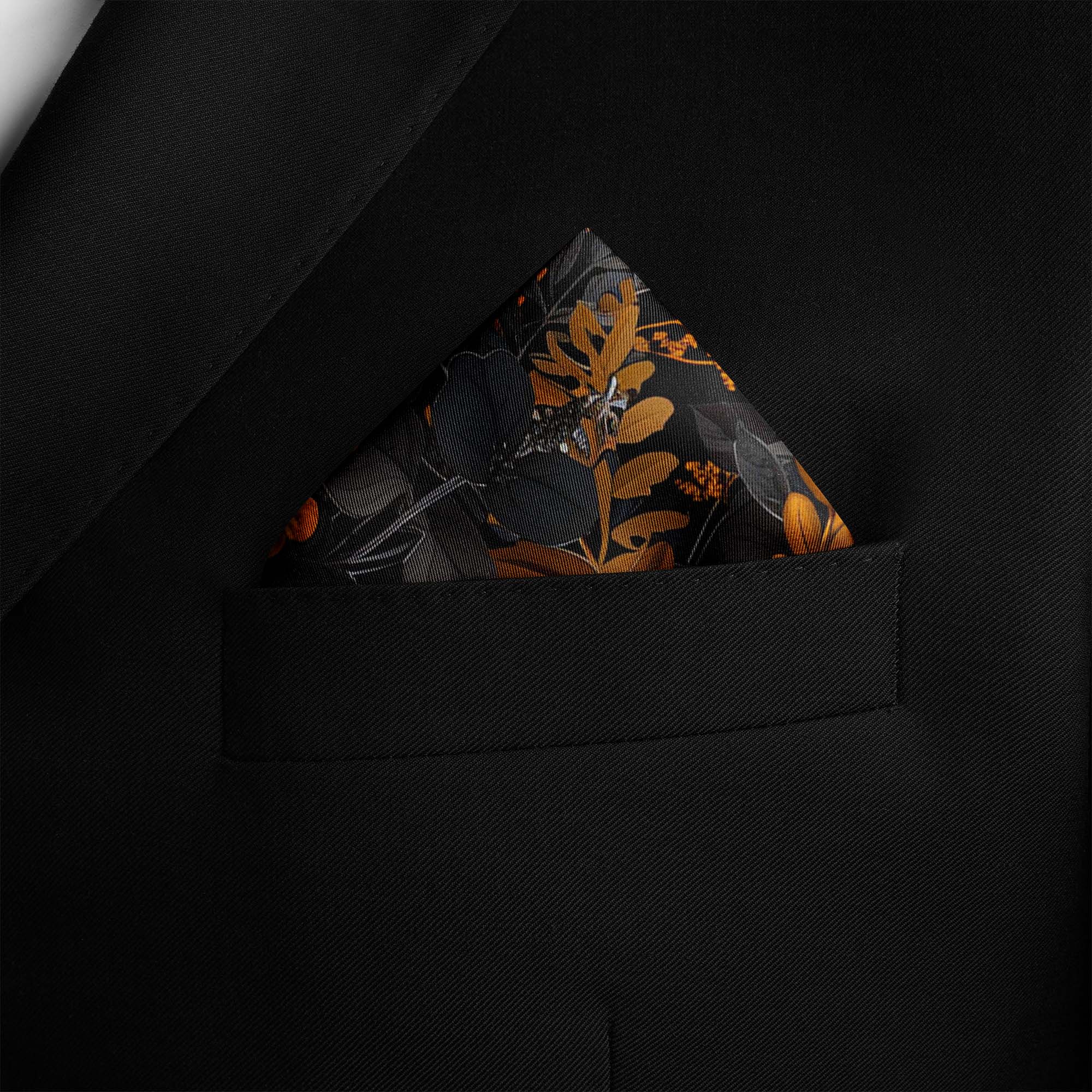 HALLOWEEN TREE SILK POCKET SQUARE HALLOWEEN TREE SILK POCKET SQUARE