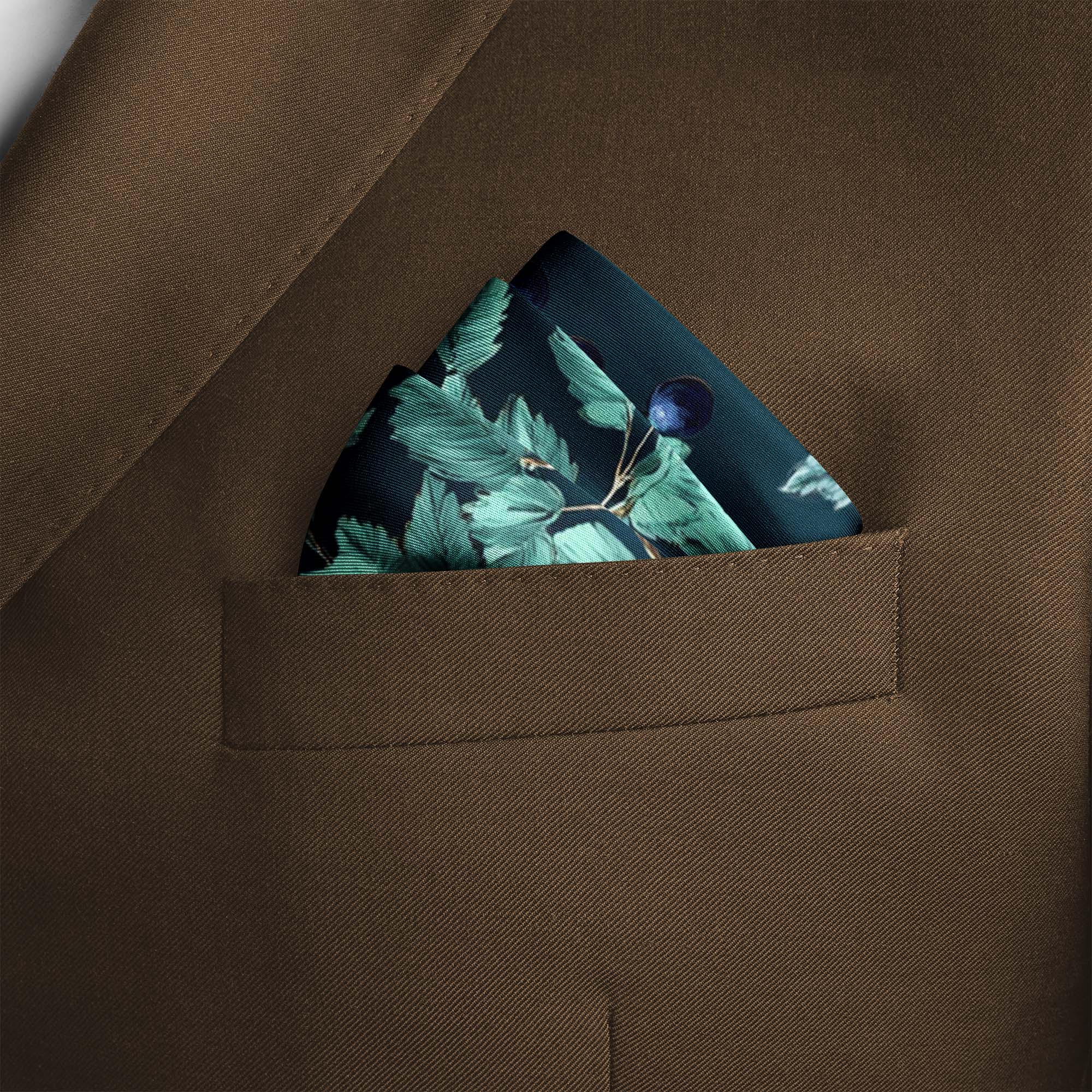 CHINTZ SILK POCKET SQUARE CHINTZ SILK POCKET SQUARE