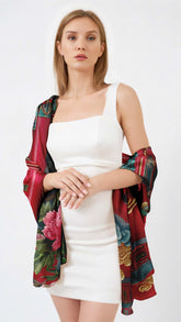 PAGODA SILK LONG LADIES SCARF