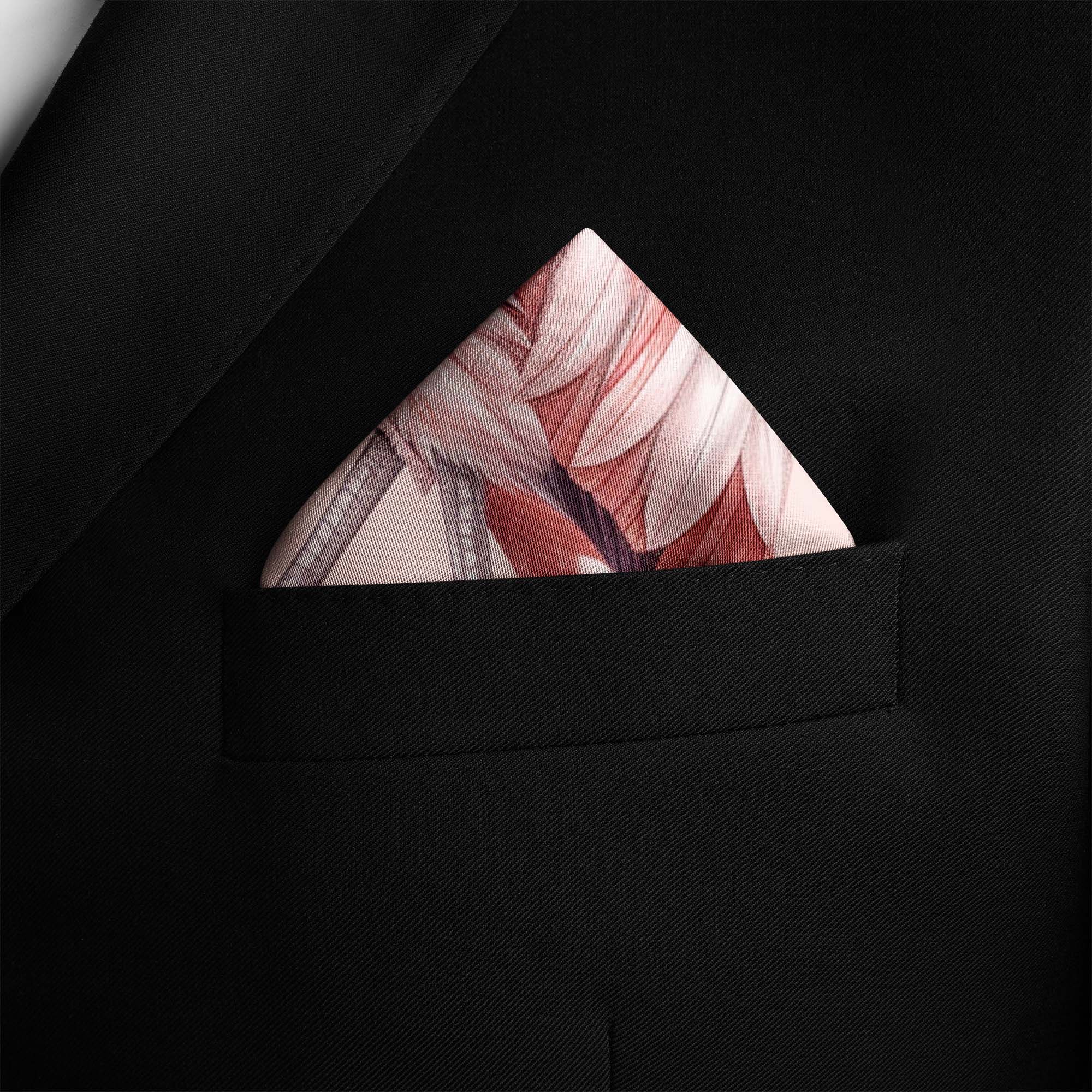 FLAMINGO SILK POCKET SQUARE FLAMINGO SILK POCKET SQUARE