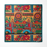 TRUCK ART SILK POCKET SQUARE