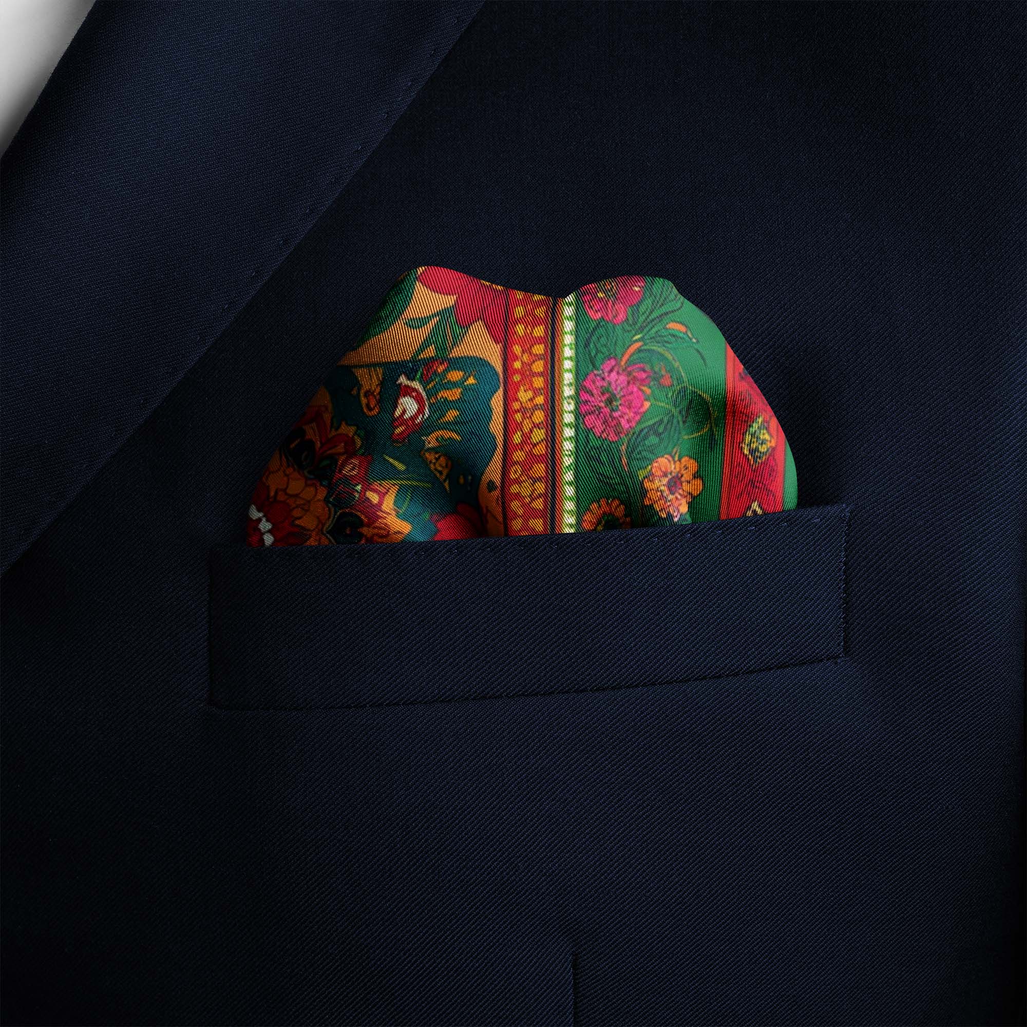 TRUCK ART SILK POCKET SQUARE TRUCK ART SILK POCKET SQUARE
