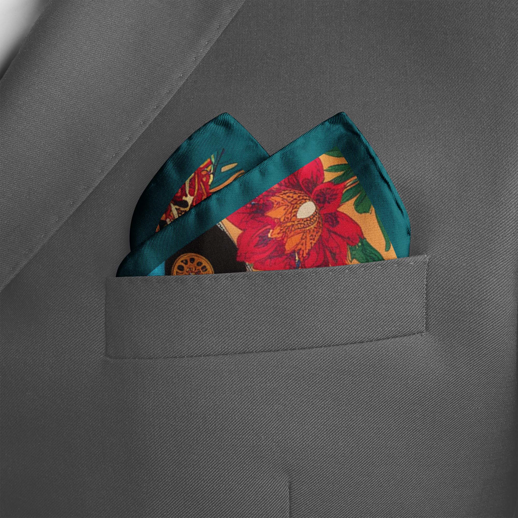TRUCK ART SILK POCKET SQUARE TRUCK ART SILK POCKET SQUARE