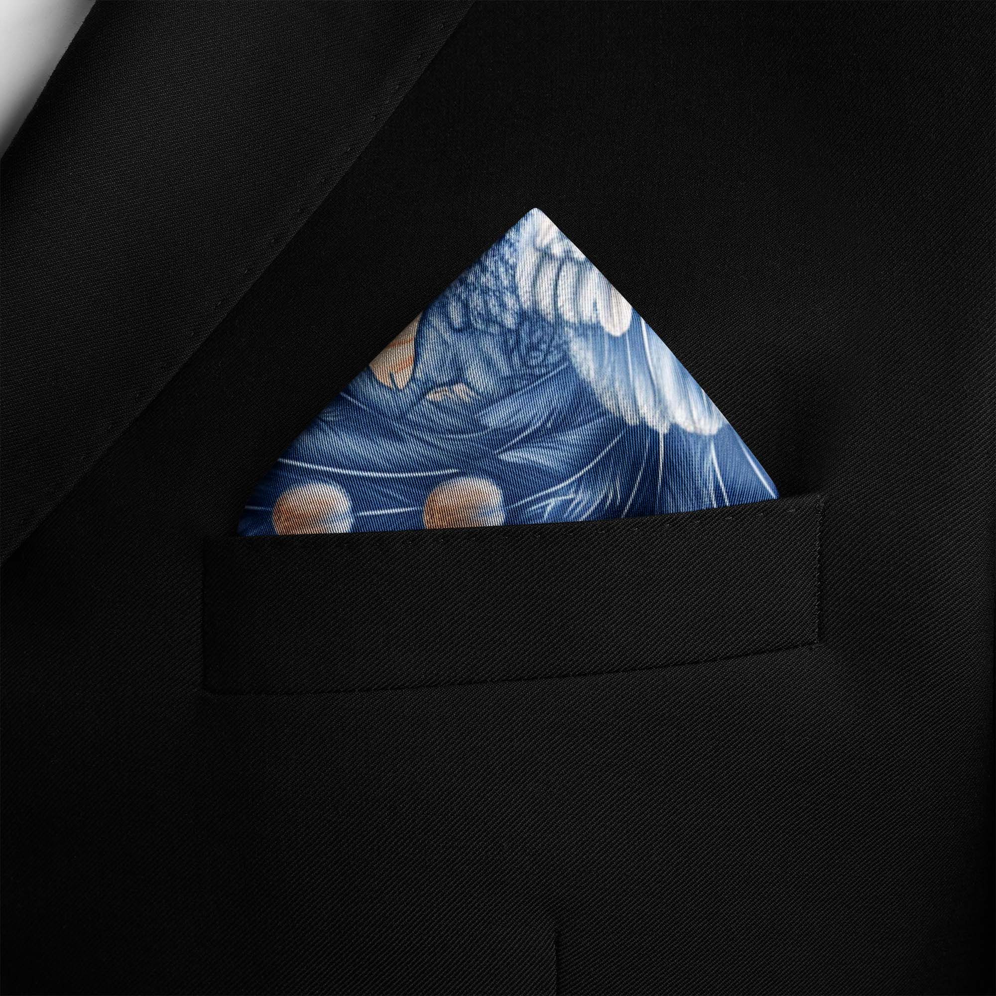 LUXURY CHINOISERIE SILK POCKET SQUARE LUXURY CHINOISERIE SILK POCKET SQUARE