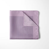 LILAC STRIPE SILK POCKET SQUARE