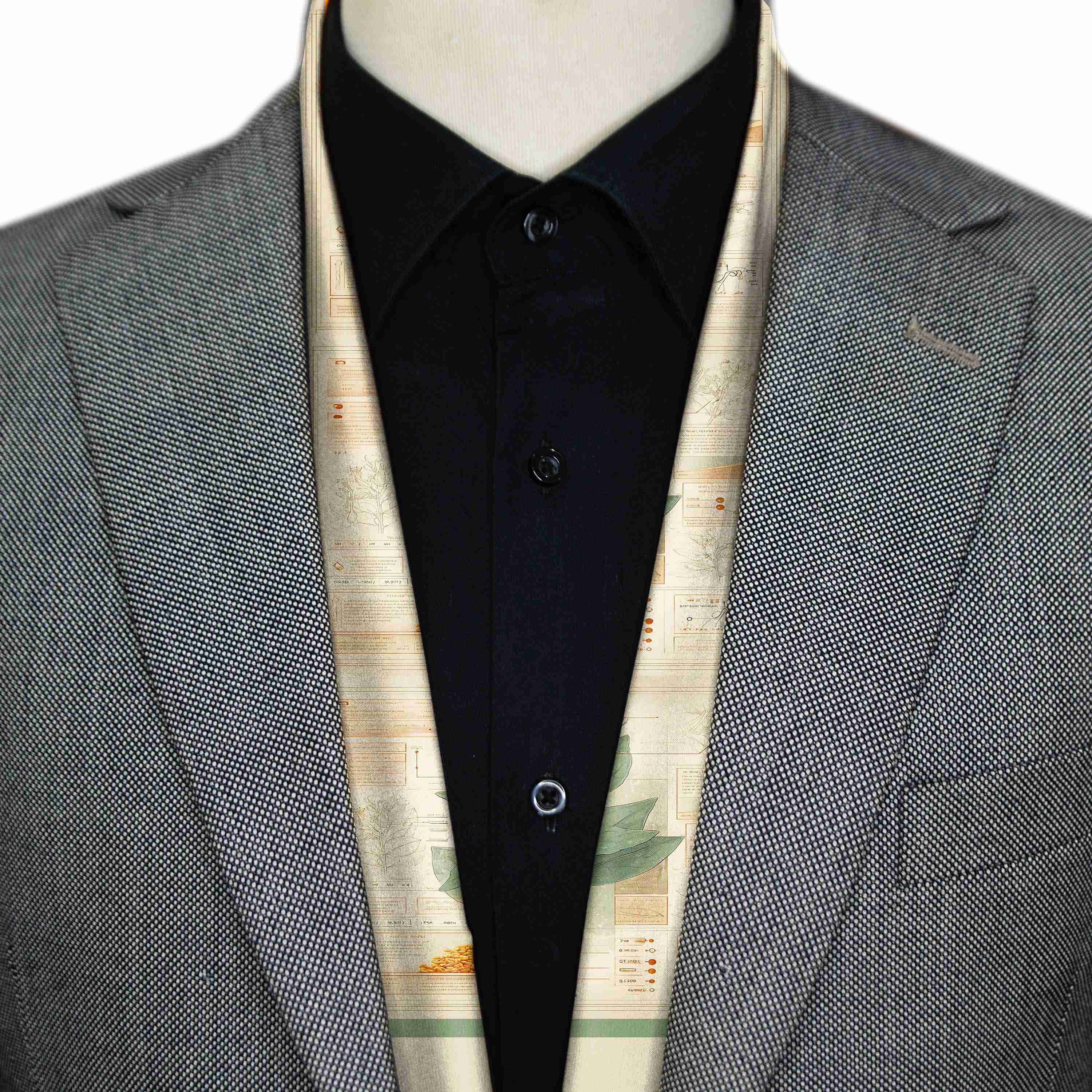 HERBARIUM MEN SCARF - PREMIUM COLLECTION HERBARIUM MEN SCARF - PREMIUM COLLECTION