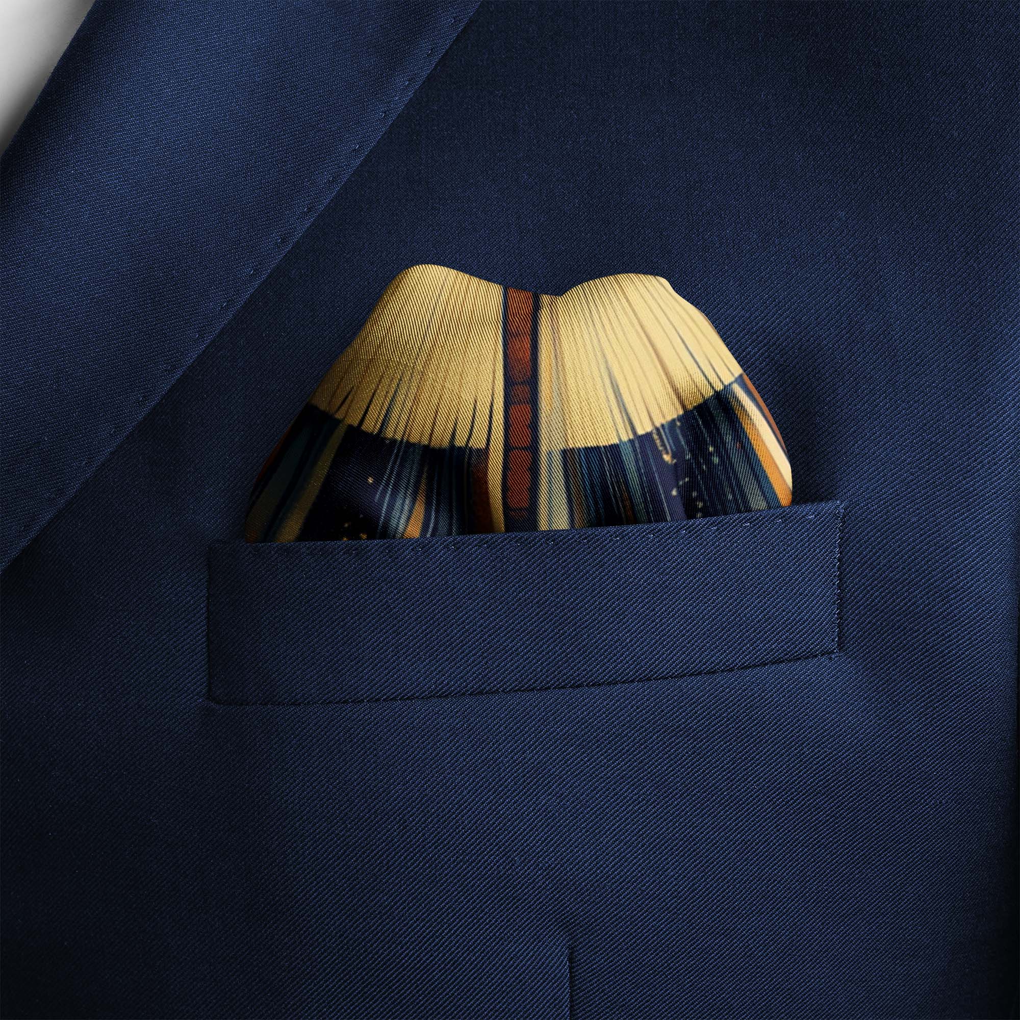 ELEVATING SILK POCKET SQUARE ELEVATING SILK POCKET SQUARE