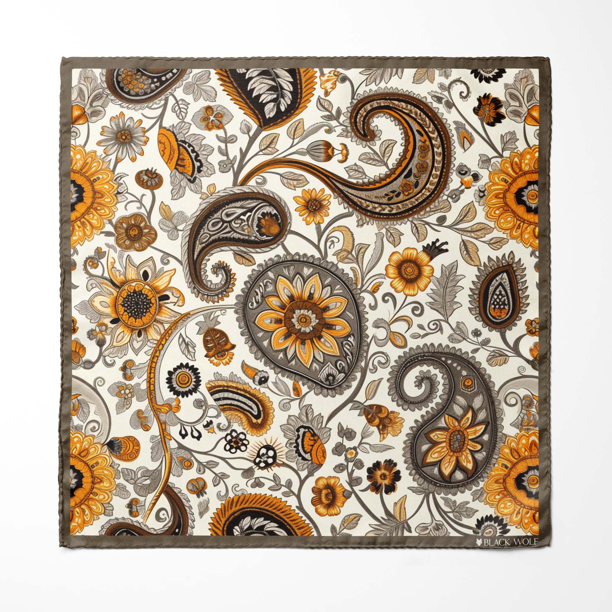 A DITSY PAISLEY MEN SCARF AND POCKET SQUARE SET – PREMIUM COLLECTION A DITSY PAISLEY MEN SCARF AND POCKET SQUARE SET – PREMIUM COLLECTION
