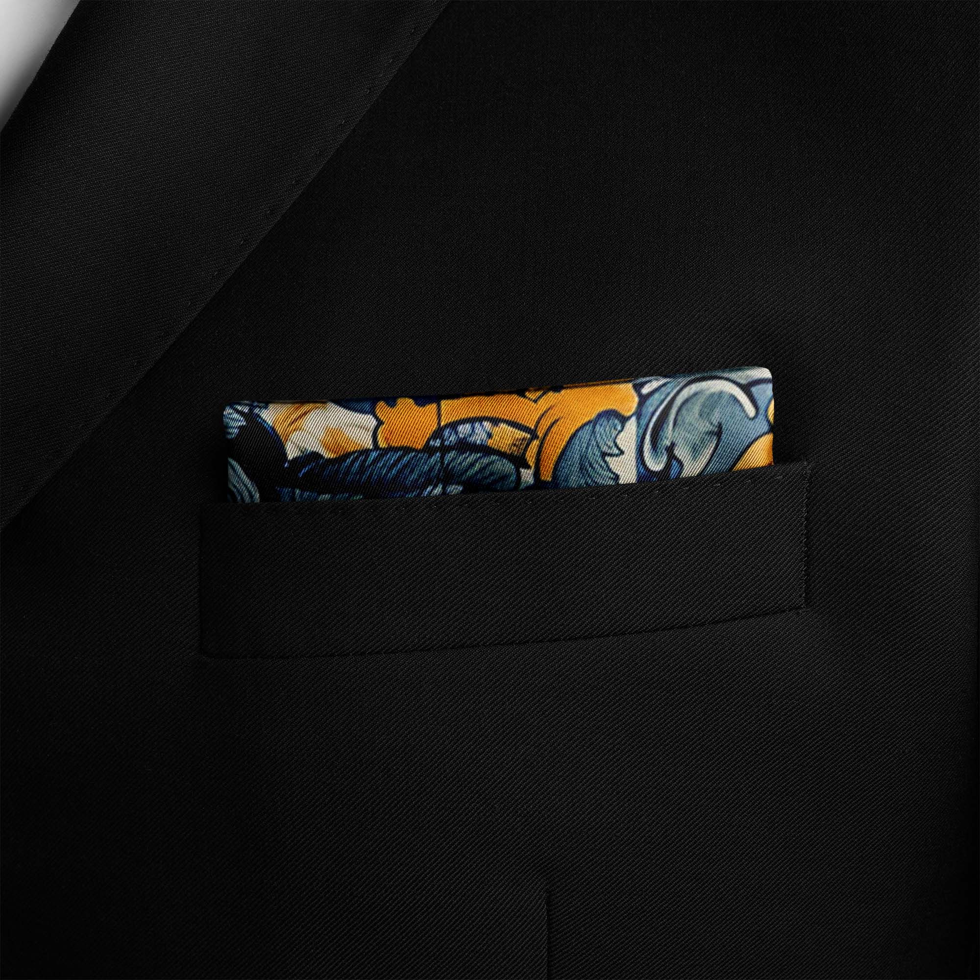ALELUIA SILK POCKET SQUARE ALELUIA SILK POCKET SQUARE