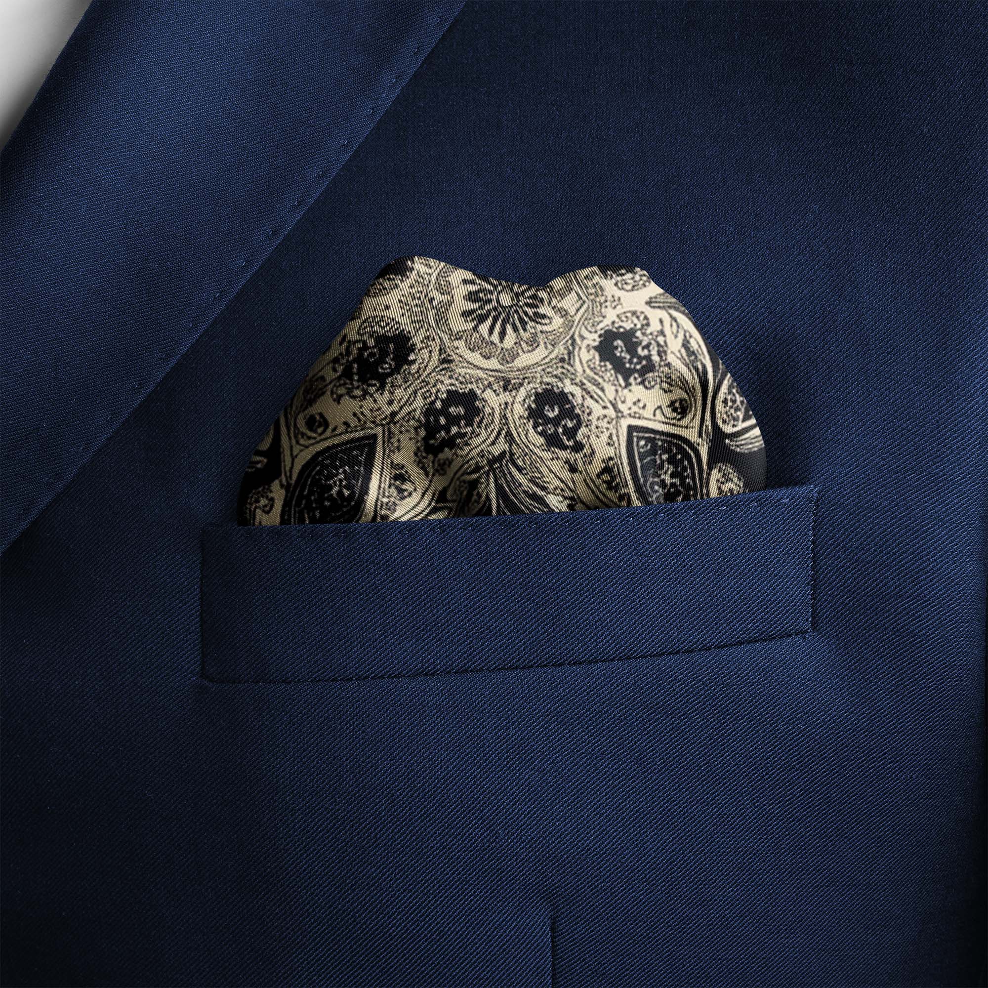 ABSTRACT CLASSIC BANDANA SILK POCKET SQUARE ABSTRACT CLASSIC BANDANA SILK POCKET SQUARE