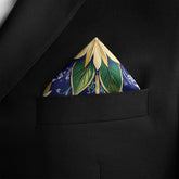 A VIBRANT FLORAL SILK POCKET SQUARE