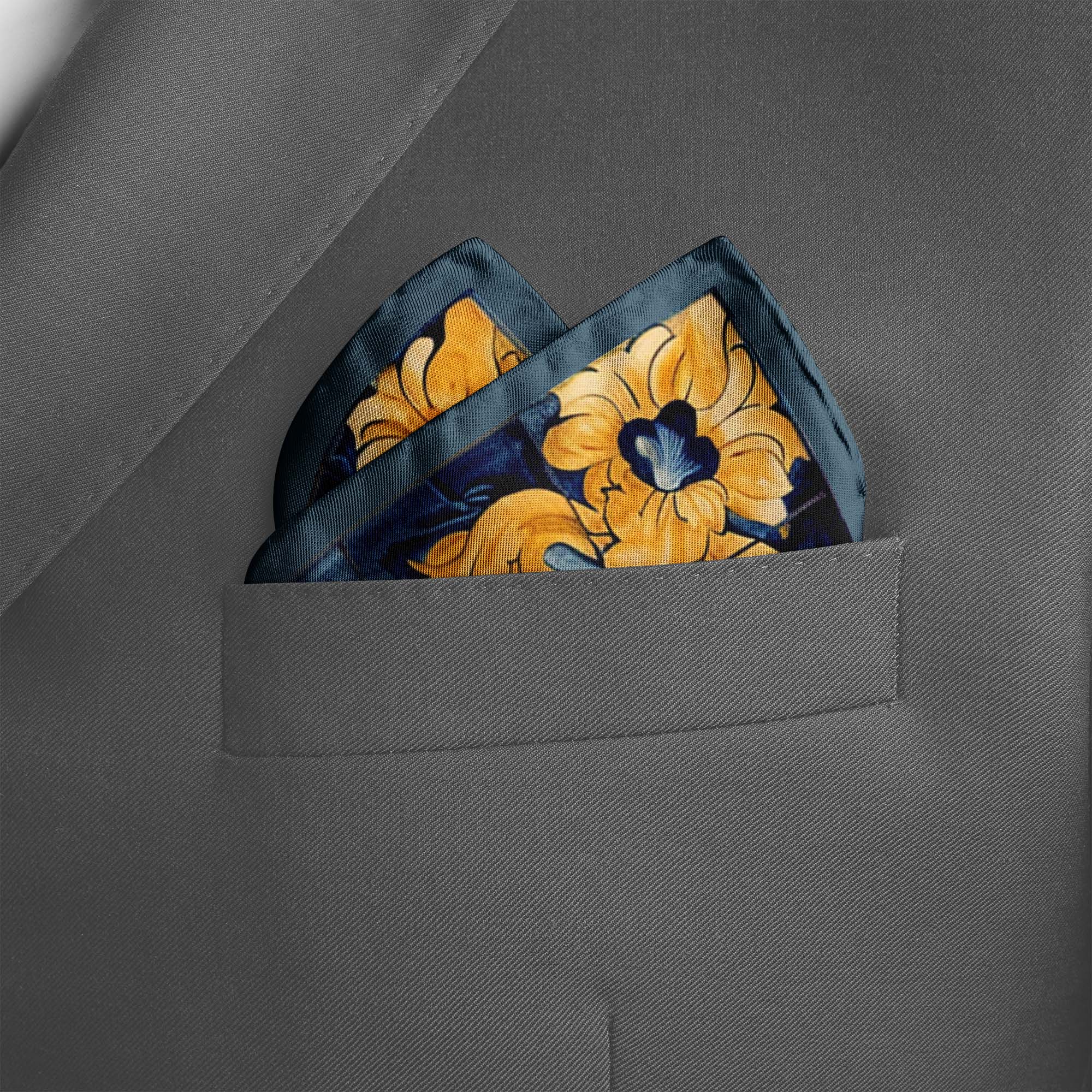 ALELUIA SILK POCKET SQUARE ALELUIA SILK POCKET SQUARE