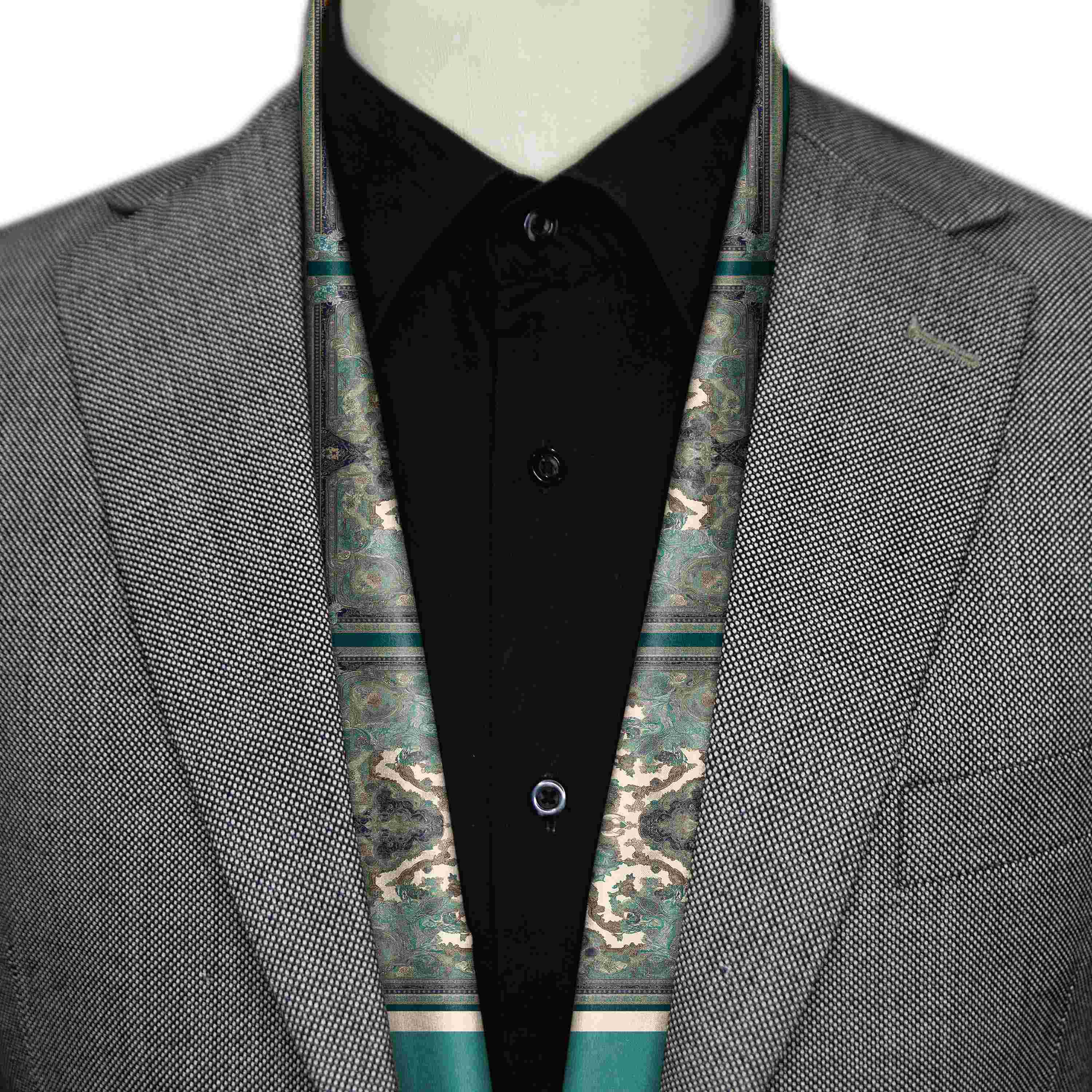SELENE SILK MEN SCARF - PREMIUM COLLECTION SELENE SILK MEN SCARF - PREMIUM COLLECTION