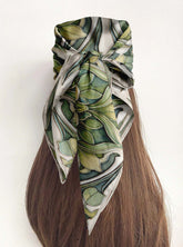 BOTANICAL EMBRACE SILK HEAD SCARF