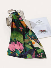 TROPICAL CHORUS SILK HEAD SCARF