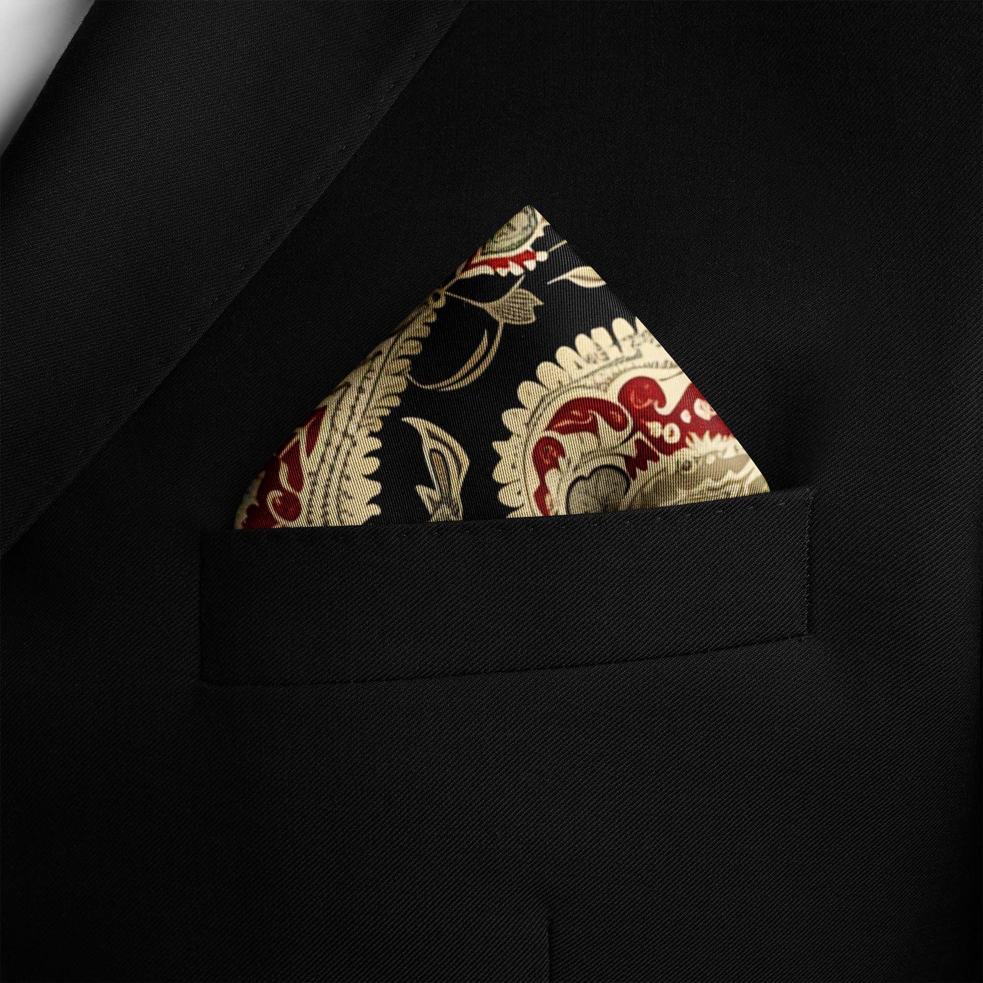 IKAT ETHNIC SILK POCKET SQUARE IKAT ETHNIC SILK POCKET SQUARE