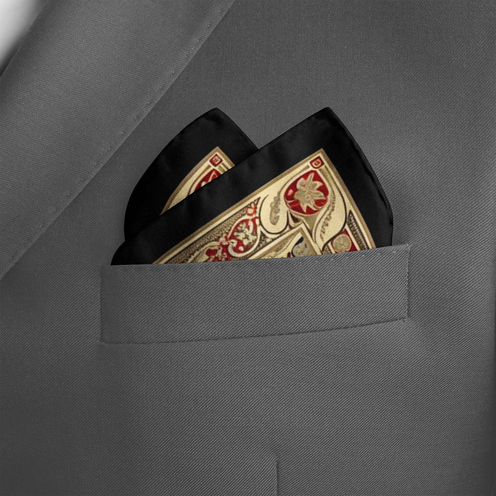 IKAT ETHNIC SILK POCKET SQUARE IKAT ETHNIC SILK POCKET SQUARE