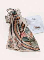ANTIQUE GROTESQUE SILK HEAD SCARF