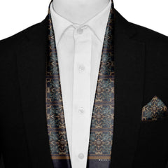 BARZIN MEN SCARF AND POCKET SQUARE SET – PREMIUM COLLECTION