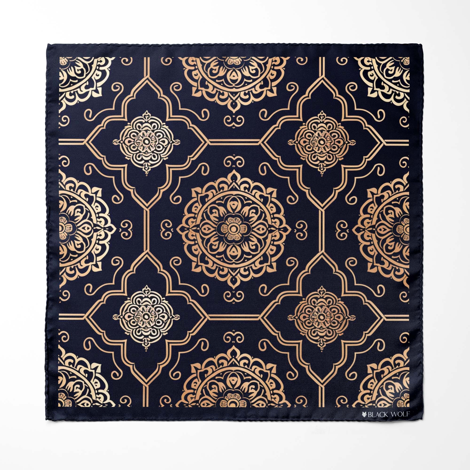 LUXURY ROYAL PATTERN SILK ASCOT – PREMIUM COLLECTION LUXURY ROYAL PATTERN SILK ASCOT – PREMIUM COLLECTION
