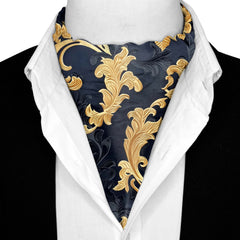 GENERATIVE SILK ASCOT AND POCKET SQUARE SET – PREMIUM COLLECTION