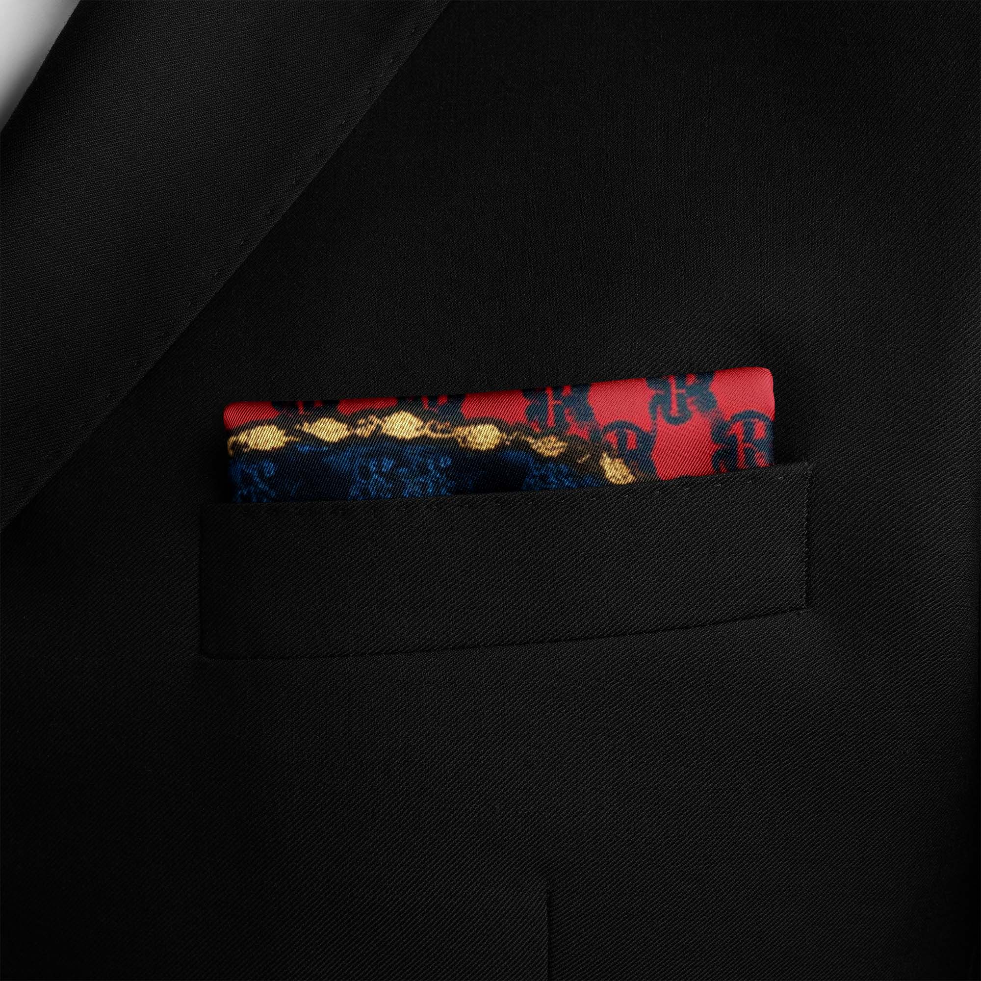 LETTER G SILK POCKET SQUARE LETTER G SILK POCKET SQUARE