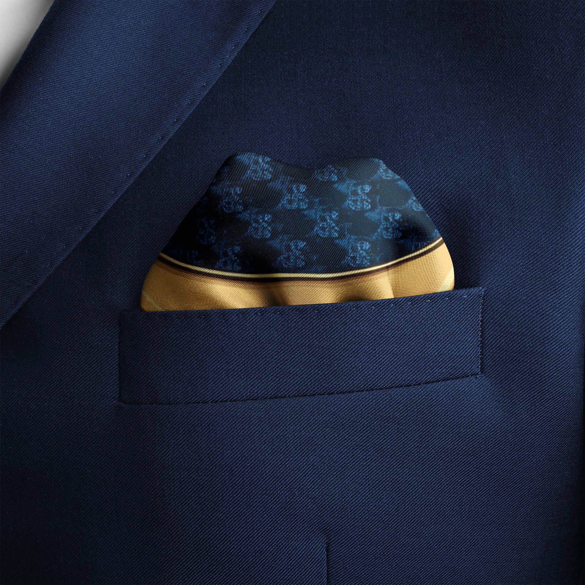 LETTER G SILK POCKET SQUARE LETTER G SILK POCKET SQUARE