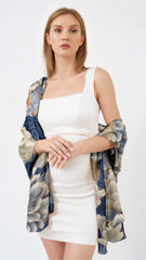 FLOROSIA SILK LONG LADIES SCARF