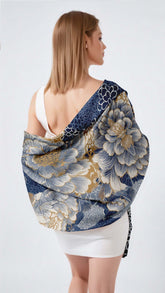 FLOROSIA SILK LONG LADIES SCARF