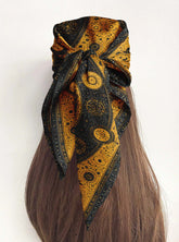 CELESTIAL GOLD SILK HEAD SCARF