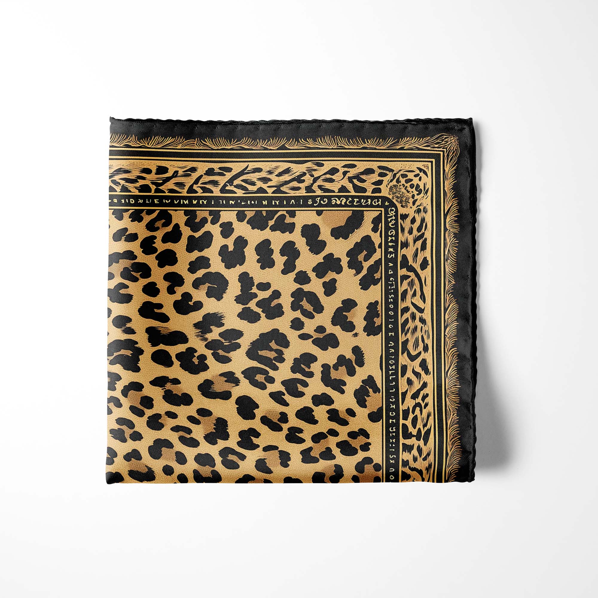 WILD ANIMAL SILK POCKET SQUARE WILD ANIMAL SILK POCKET SQUARE