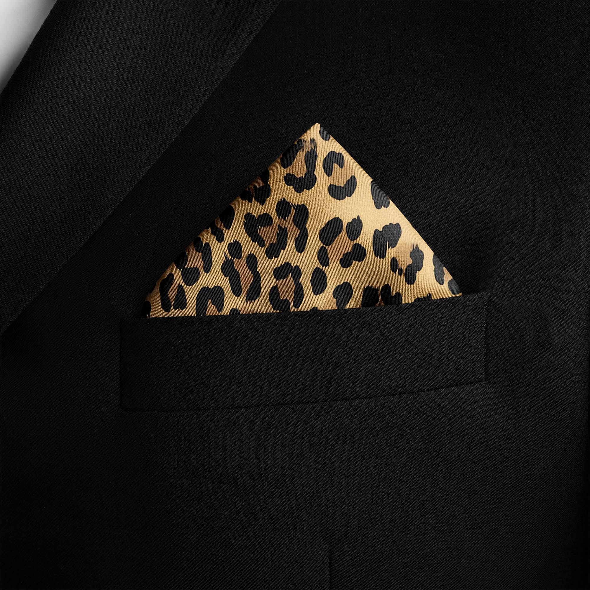 WILD ANIMAL SILK POCKET SQUARE WILD ANIMAL SILK POCKET SQUARE