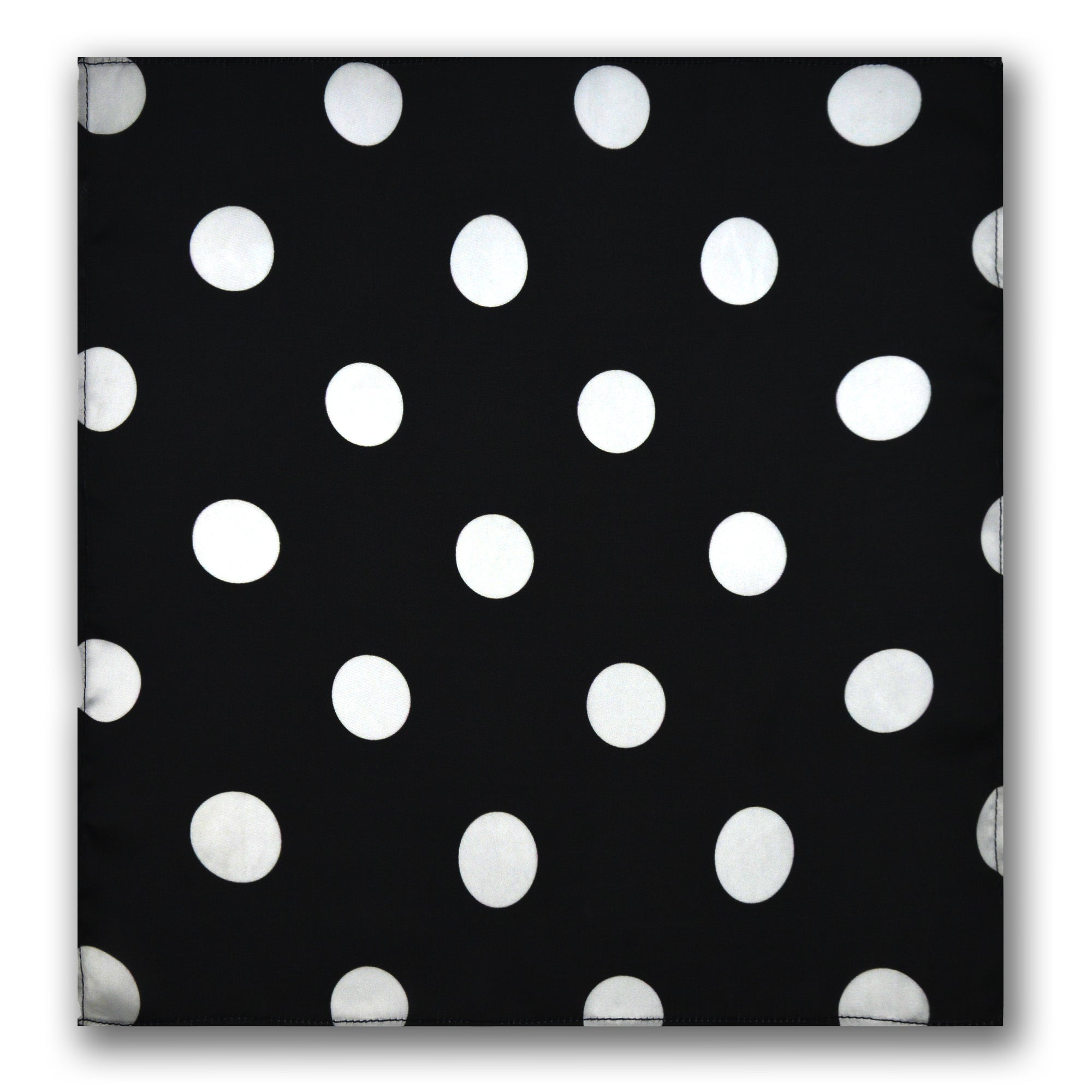 BLACK LARGE POLKA DOTS SILK ASCOT –  PREMIUM COLLECTION BLACK LARGE POLKA DOTS SILK ASCOT –  PREMIUM COLLECTION