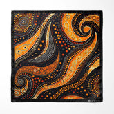 ABORIGINAL SILK POCKET SQUARE