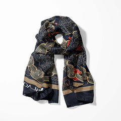 ABSTRACT IKAT MEN SCARF AND POCKET SQUARE SET – PREMIUM COLLECTION