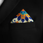 ARABESQUE VINTAGE ELEGENT SILK POCKET SQUARE
